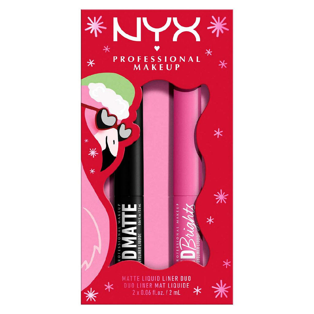 NYX Professional Makeup Fa. La. La. La. Land Vivid Liner Duo - Matte Black & Flamingo Pink