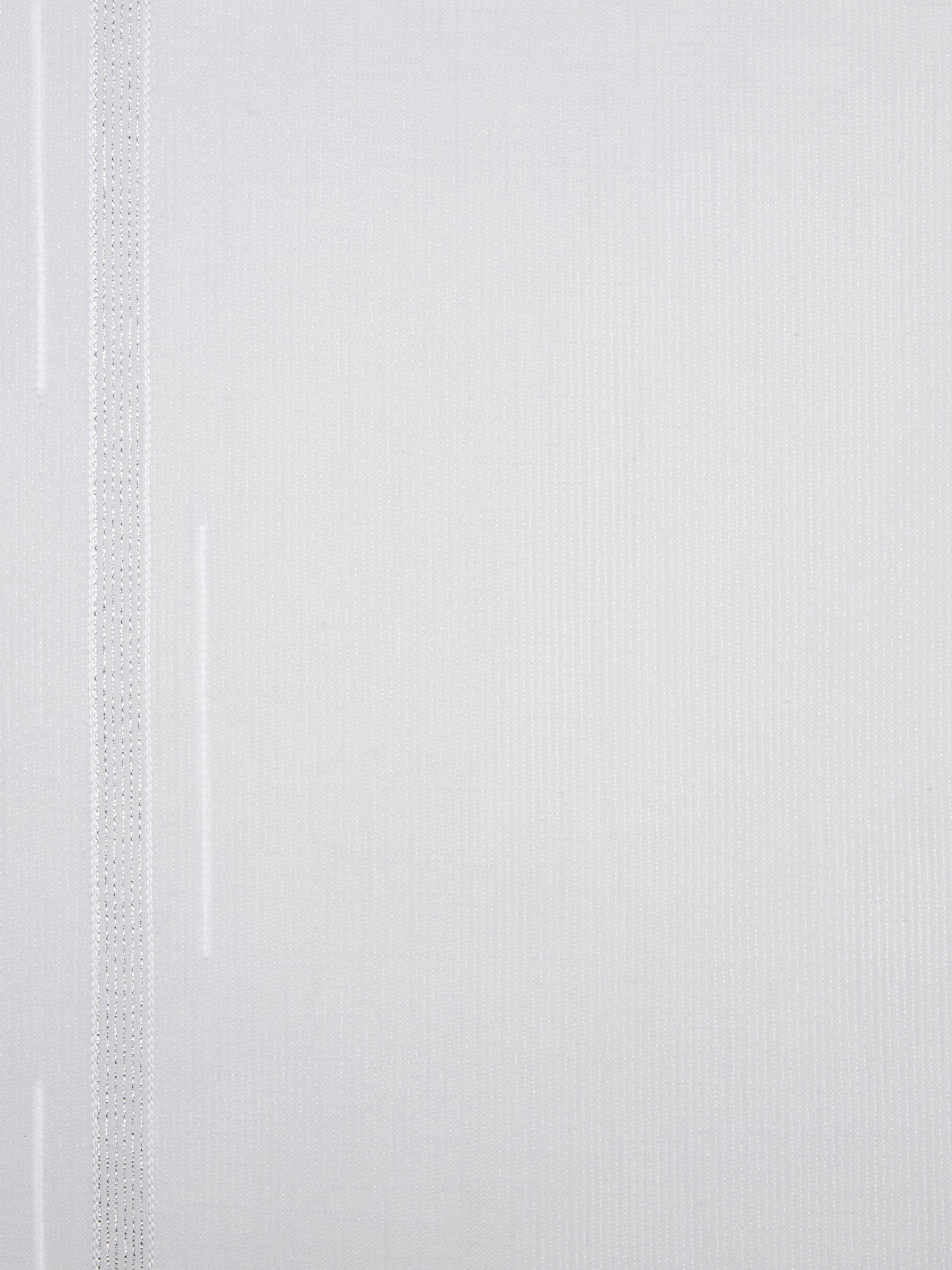 Deyron hvitt voile-stoff med stripedesign (britisk merke)