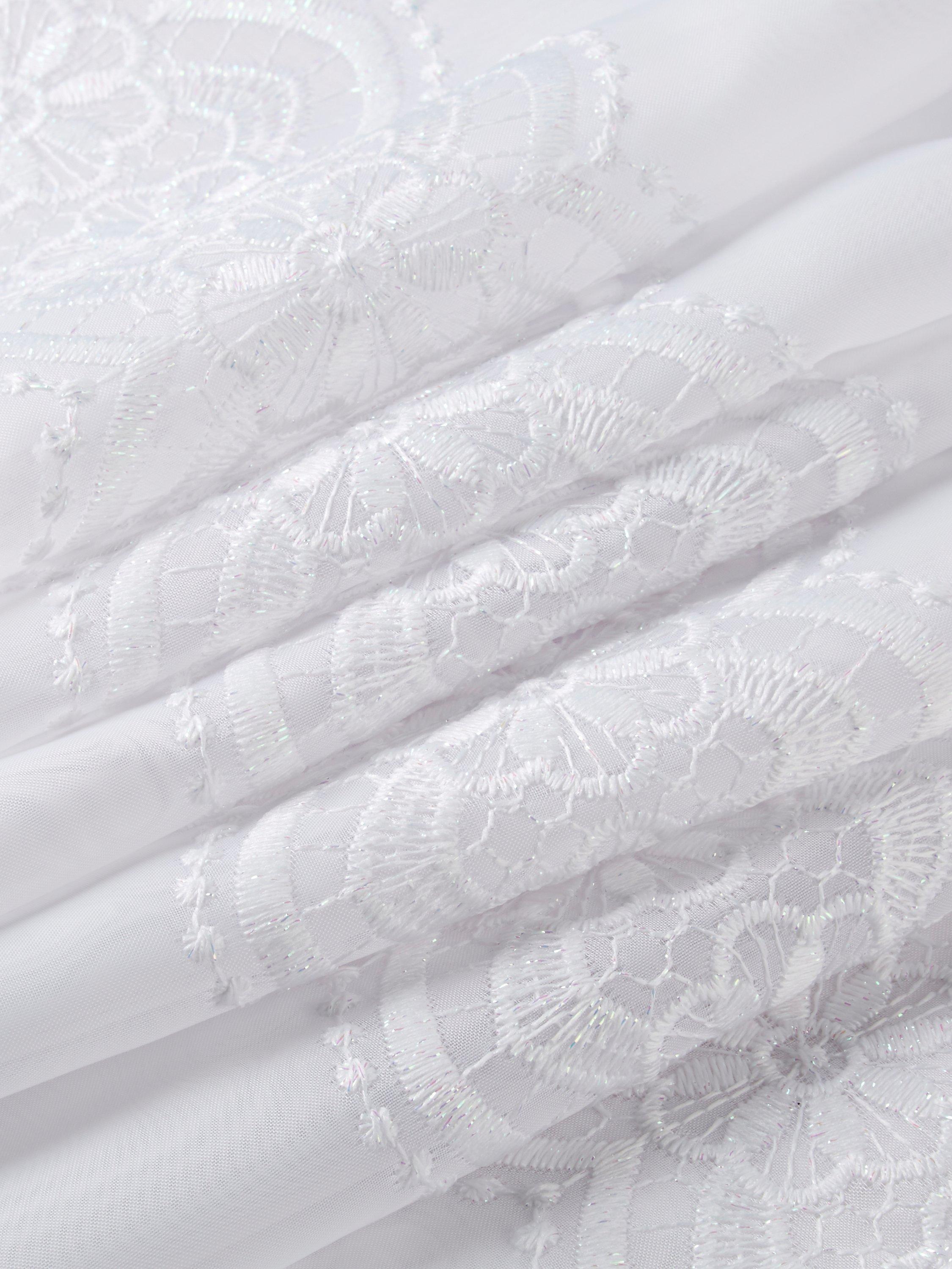 Deyron Penrose Voile Stoff Weiß 20m (Britische Marke)