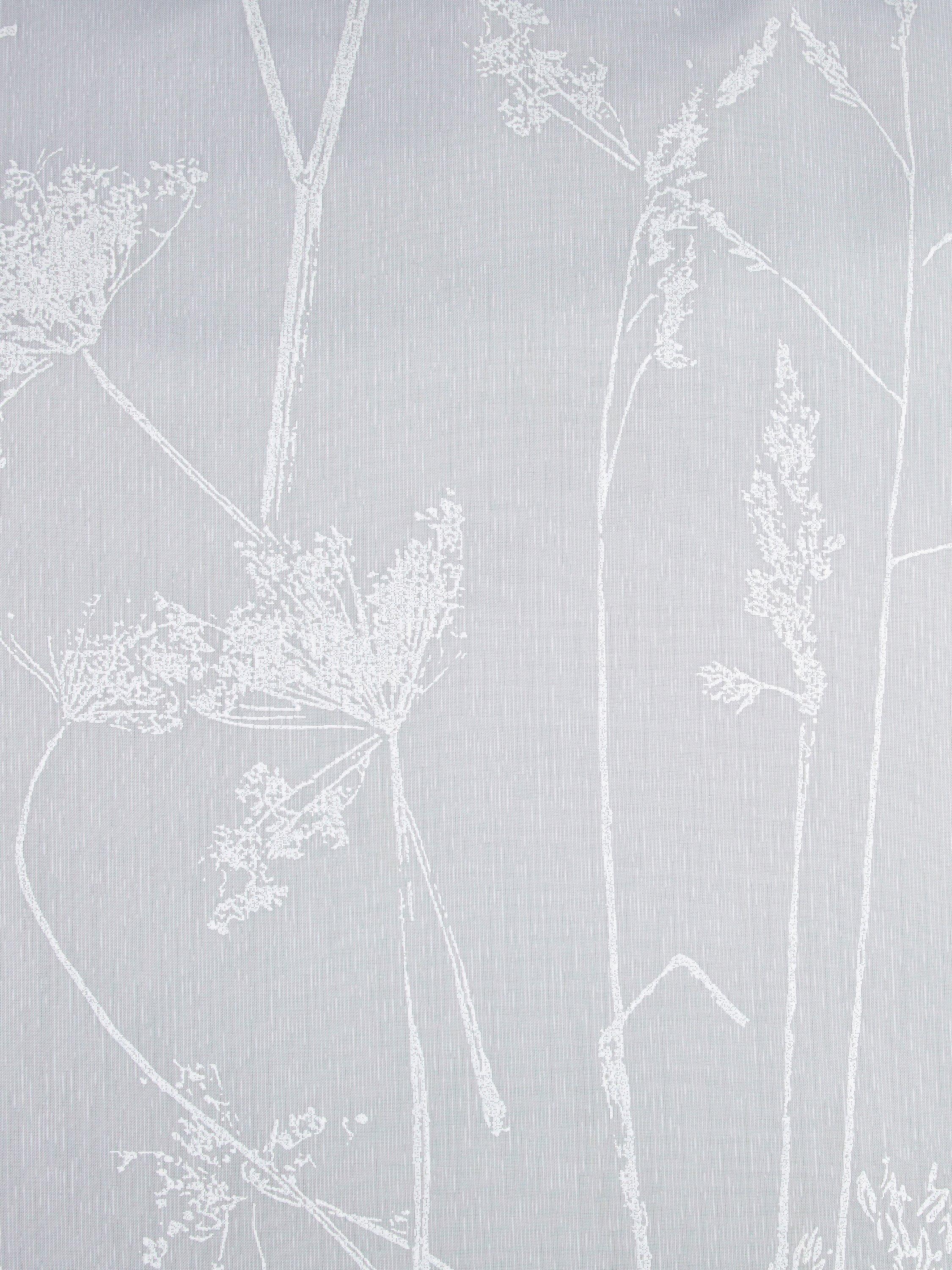 Deyron Hardwick Voile-Stoff Weißes florales Design, UK-Version