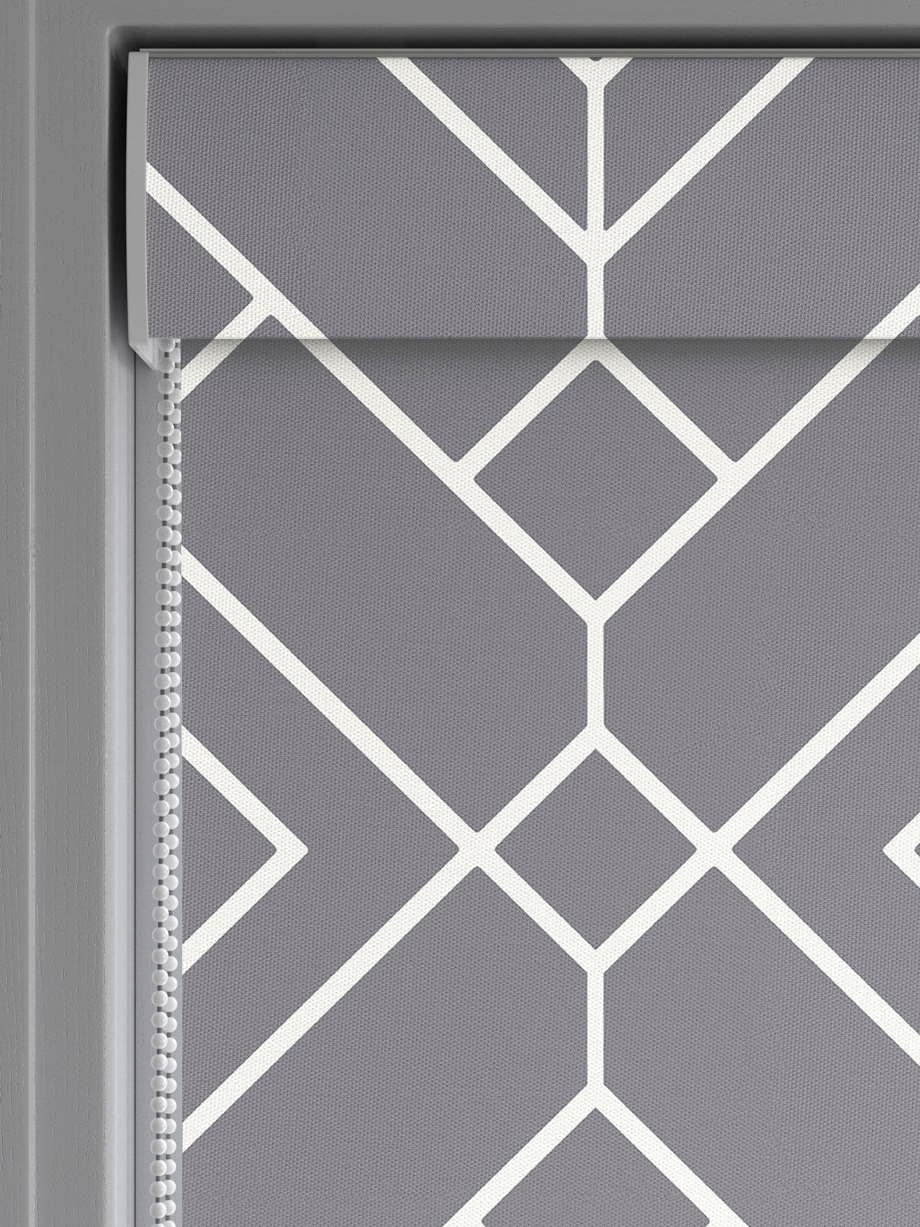 Next grey Lattice Geo roller blind, UK version