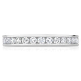 Bague d'éternité Costco 1ctw diamant rond éclatant serti baguette, importée du Royaume-Uni