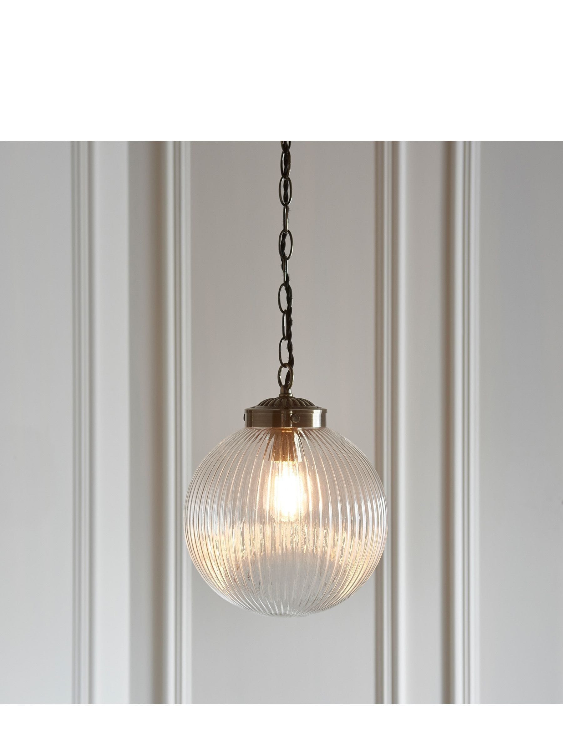 Gallery Home brass Rejjie pendant ceiling light 25cm (British brand)