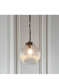 Gallery Home brass Rejjie pendant ceiling light 25cm (British brand)