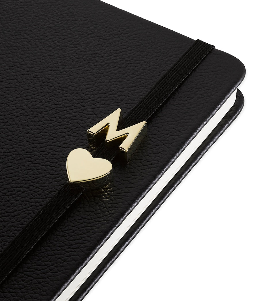 Moleskine gold-plated A notebook charm, imported from the UK