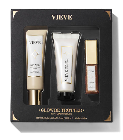 Harrods Vieve Glowbe Trotter Set Skincare Travel Set- Buy online at McGrocer