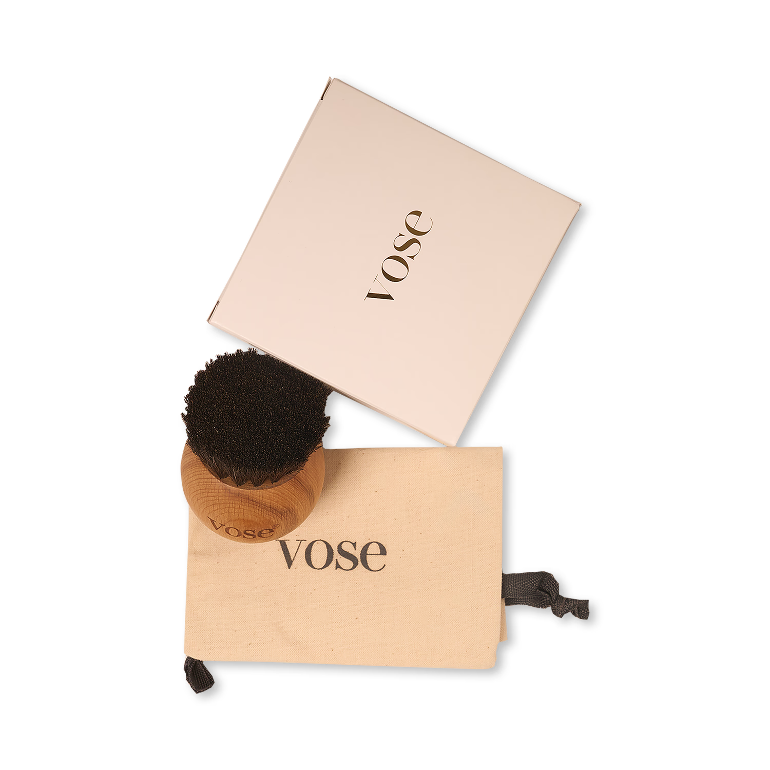 Horsehair ball dry face brush with natural bristles, UK version