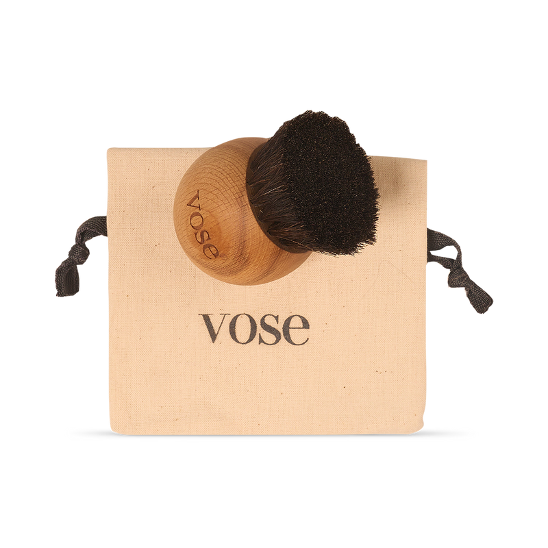 Horsehair ball dry face brush with natural bristles, UK version