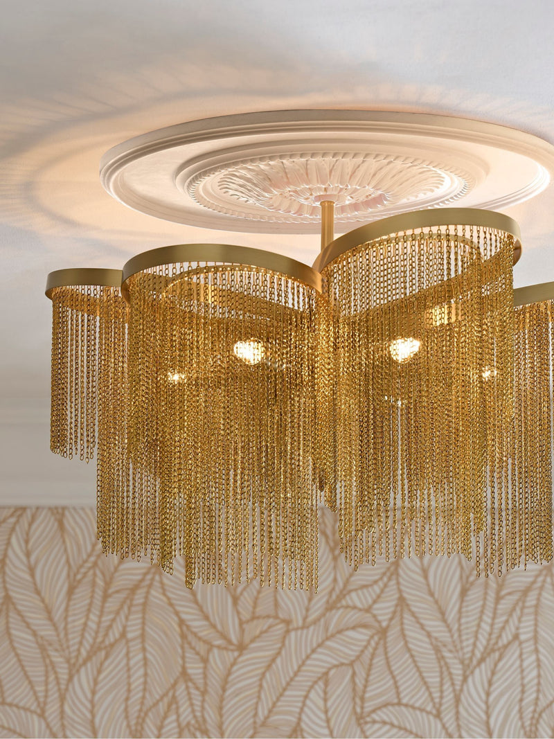Clarke and Clarke gold Marseille chandelier - British product