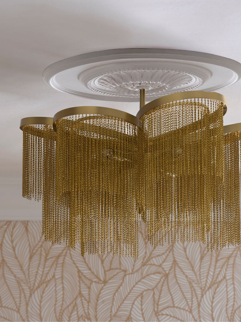 Clarke and Clarke gold Marseille chandelier - British product