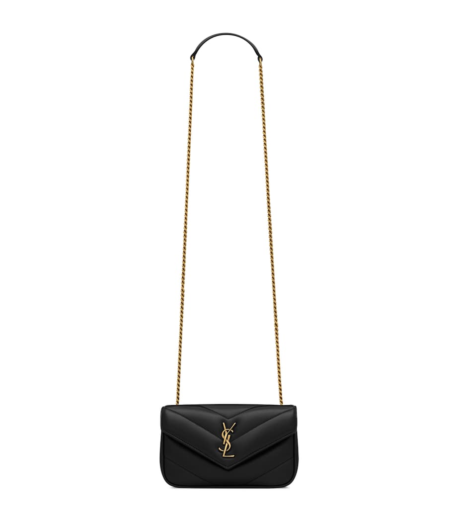Saint Laurent Mini Loulou shoulder bag matelassé lambskin (British brand)