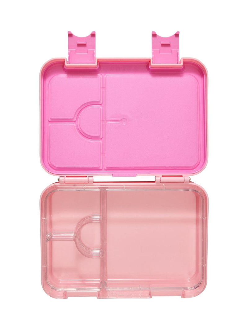 Smiggle pink wildflower medium bento lunchbox with compartments - British product