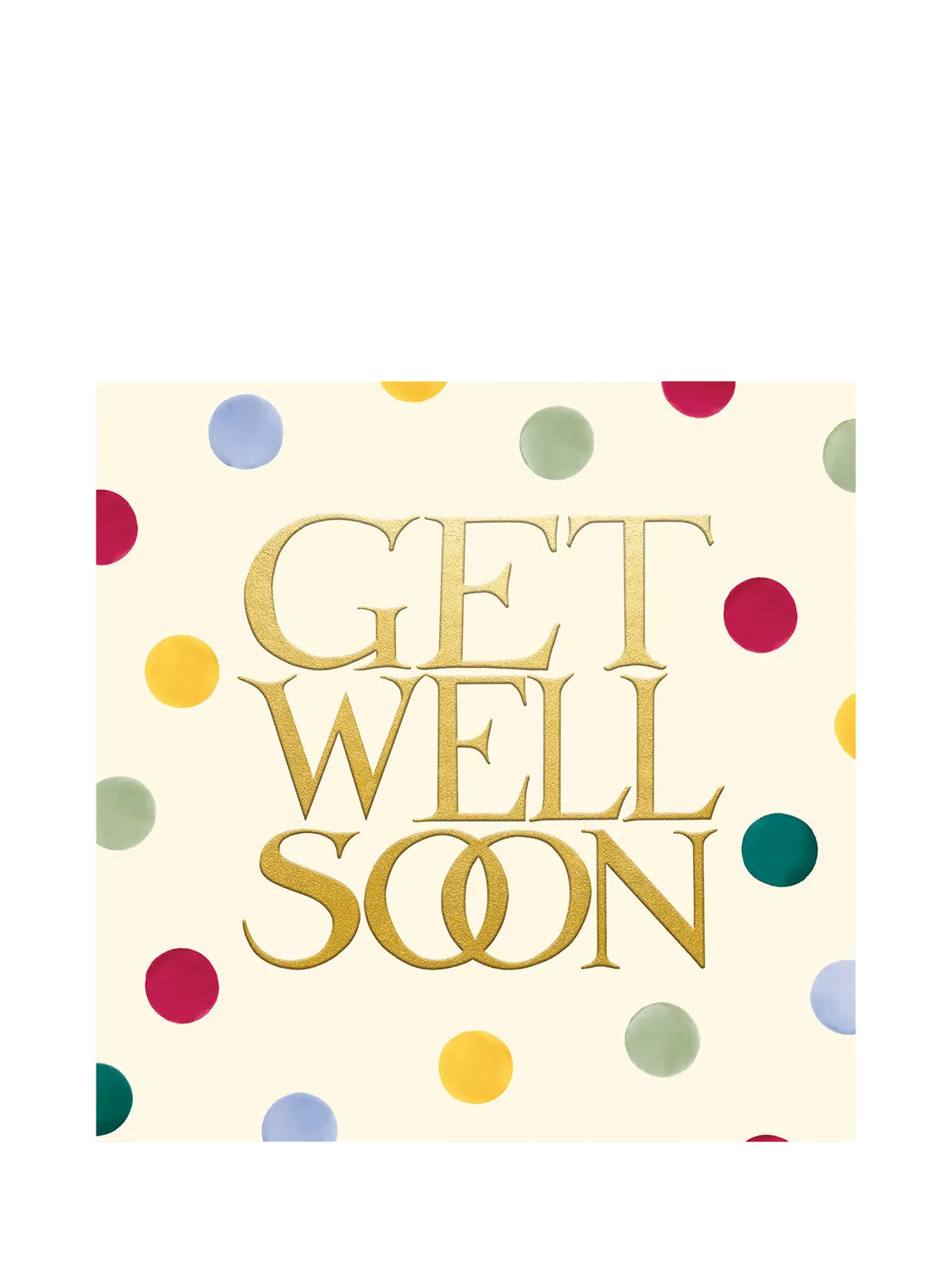 Emma Bridgewater polka dot get well card, imported from the UK
