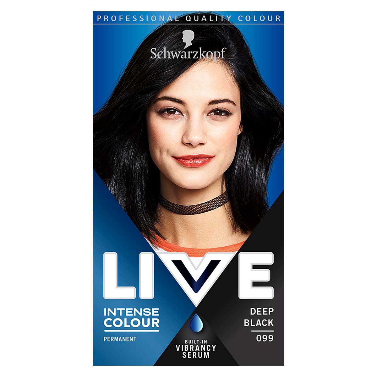 Schwarzkopf LIVE Deep Black 099 Permanent Hair Dye GOODS Boots   