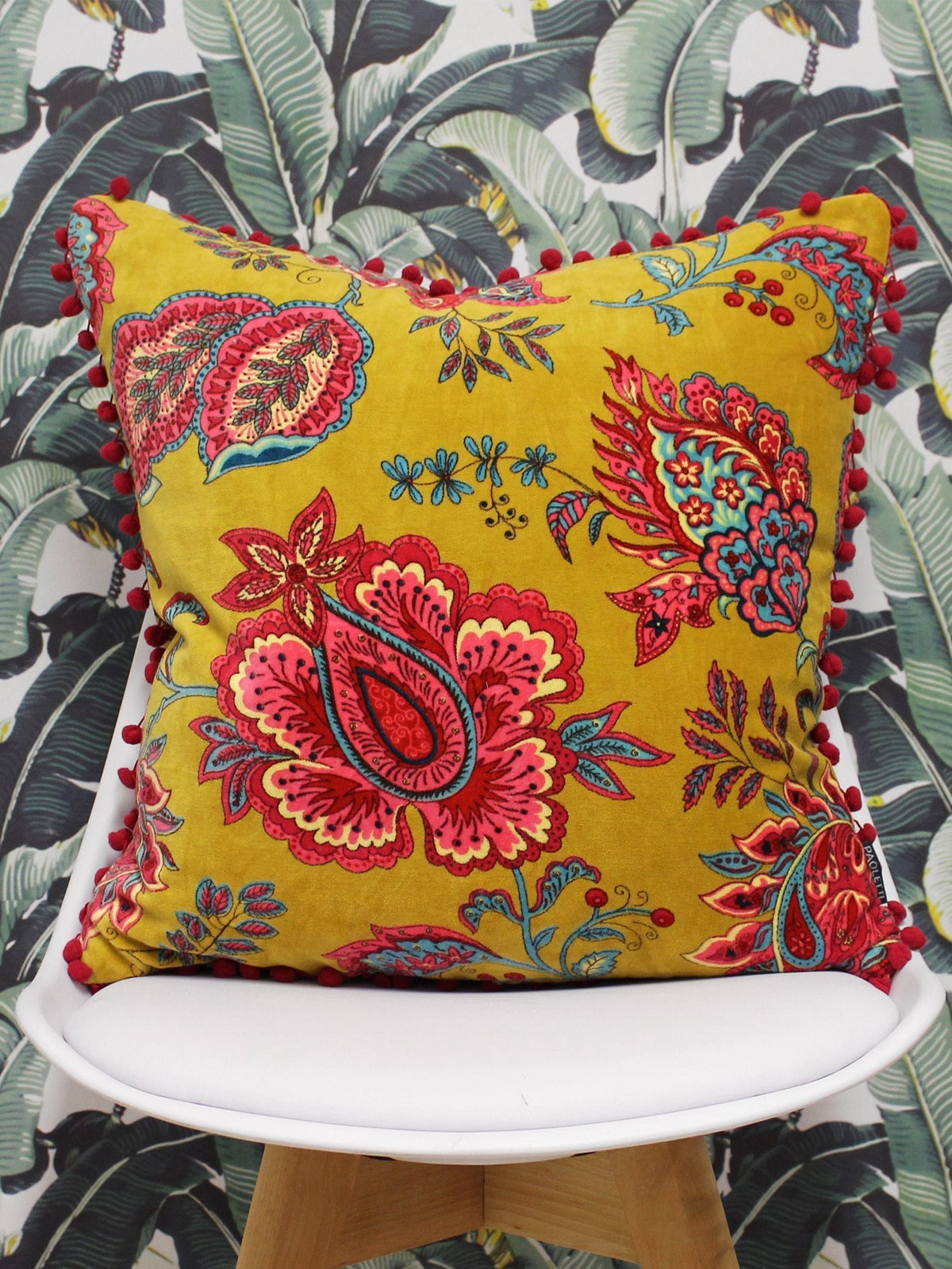 Riva Paoletti Malisa paisley pattern cushion, UK version