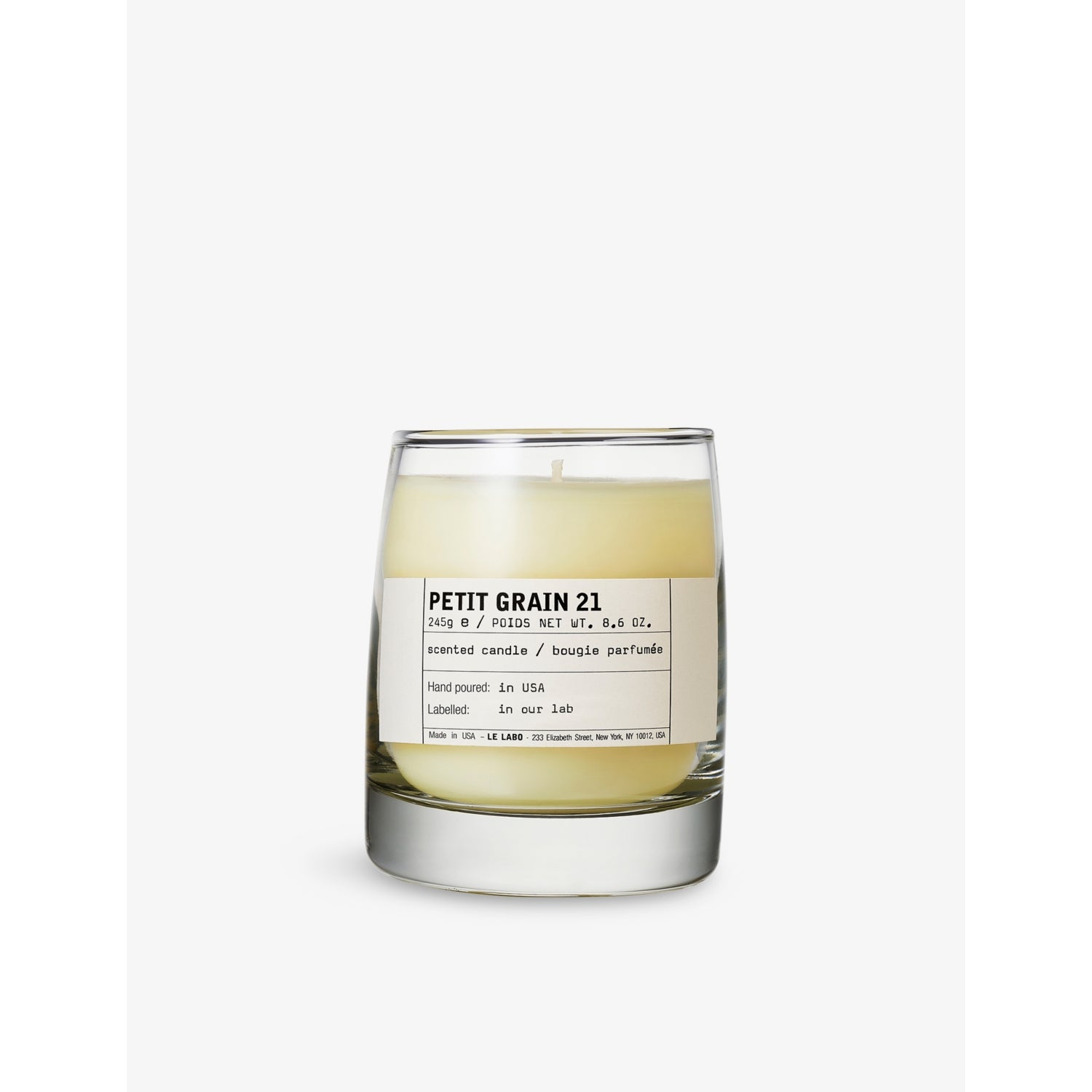Le Labo scented candle Petit Grain 21 245g, imported from the UK