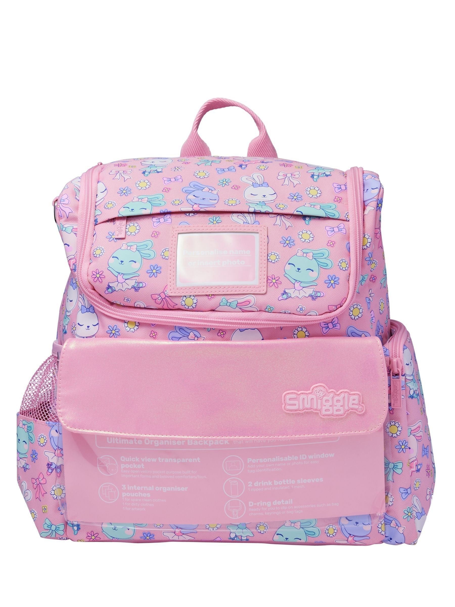 Smiggle Pink Playtime Daycare Backpack