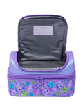 Smiggle Purple Realm double decker lunchbox insulated lining - British product