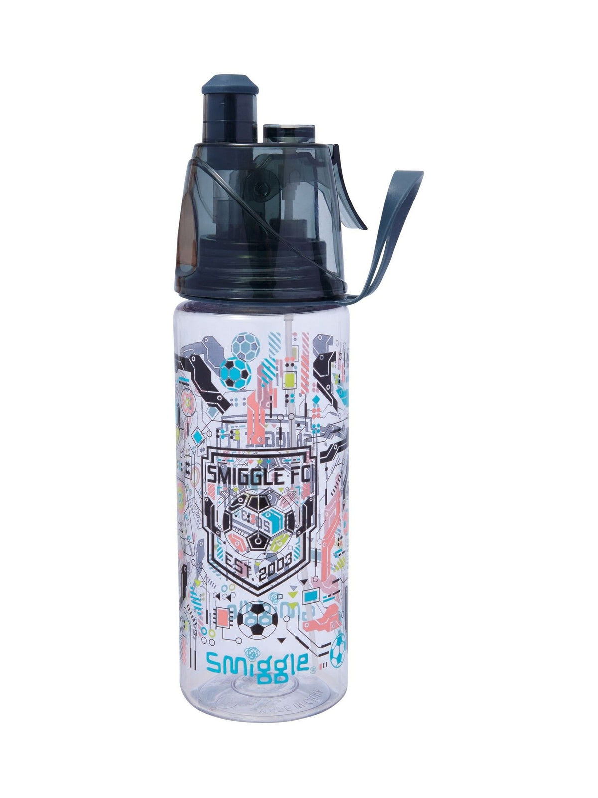 Smiggle grey plastic drink bottle 560ml - British product