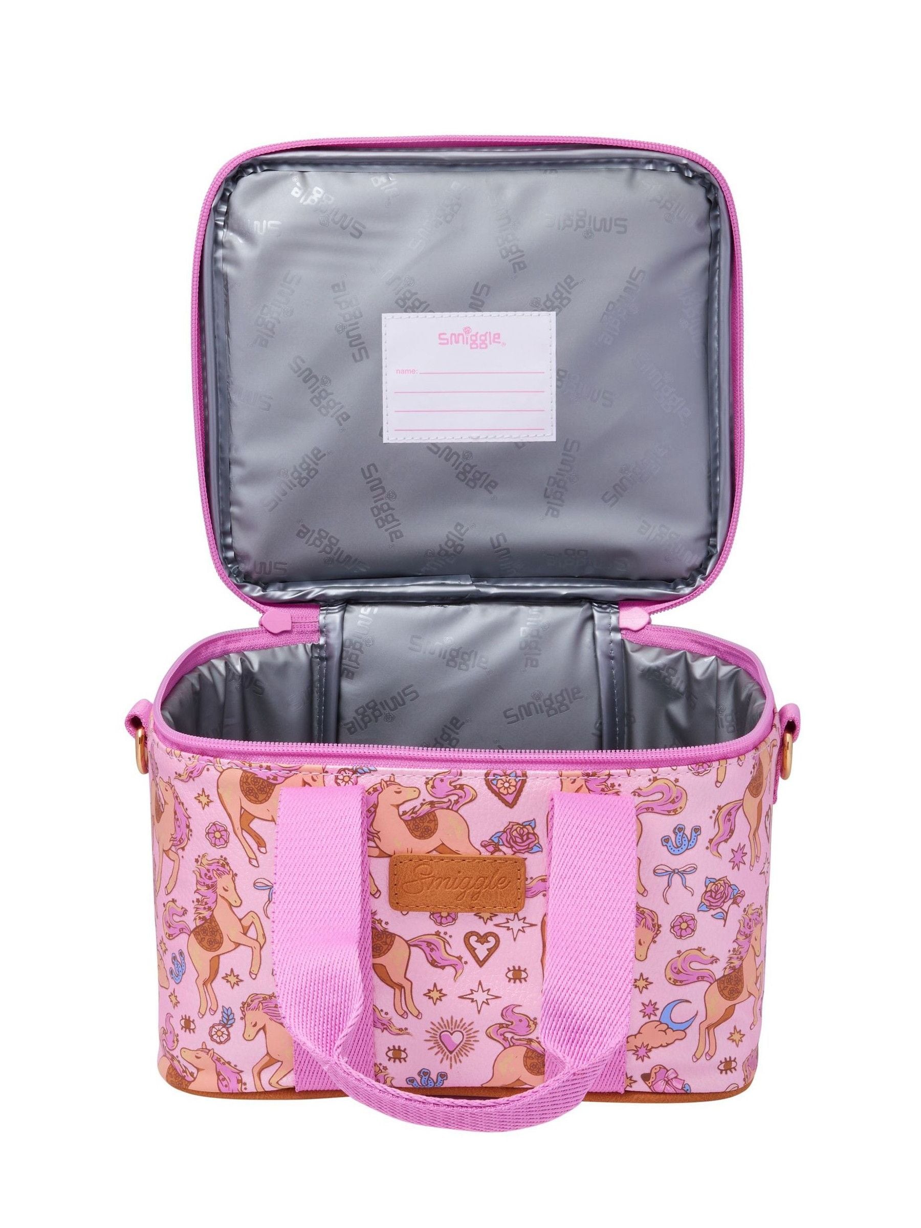 Smiggle Pink Wildflower large lunchbox, UK version