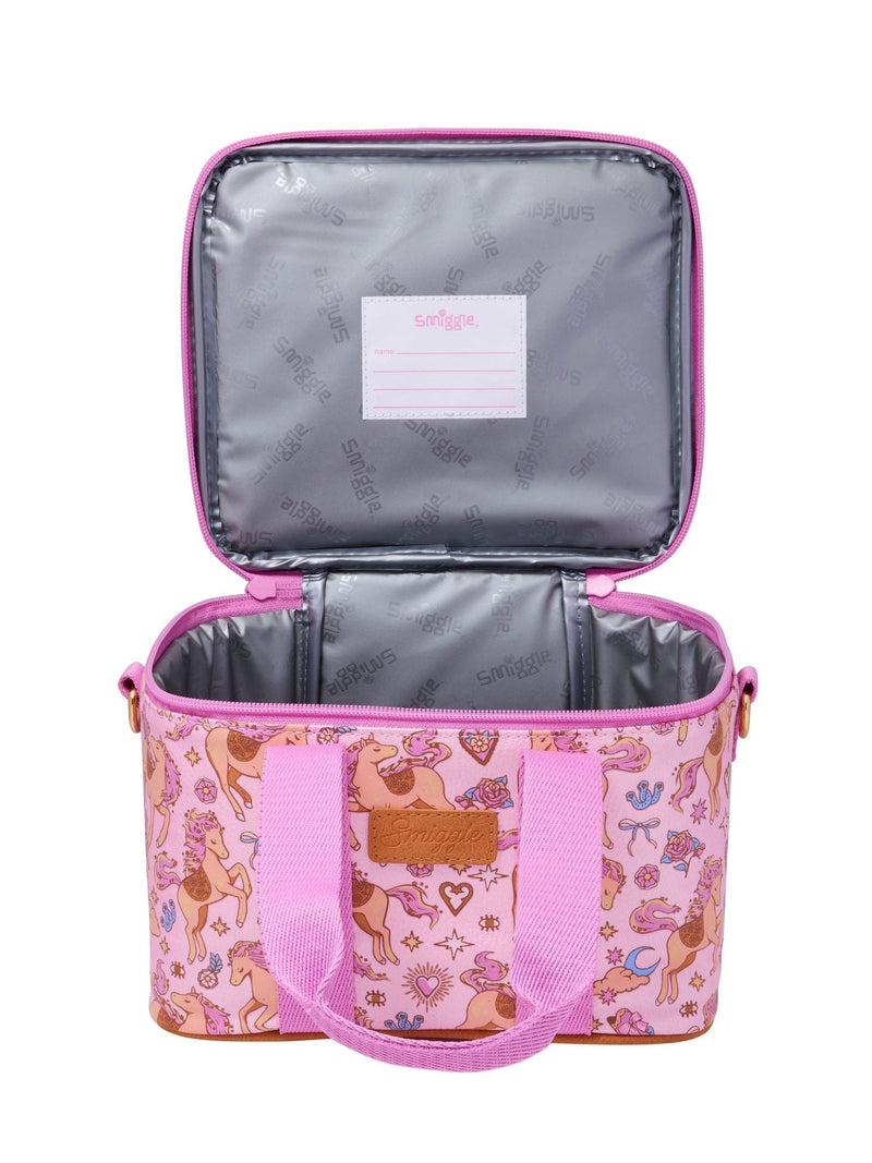 Smiggle Pink Wildflower large lunchbox, UK version