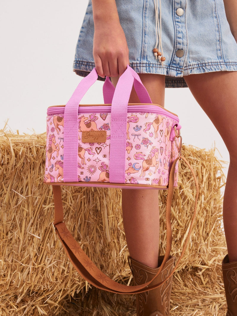Smiggle Pink Wildflower large lunchbox, UK version