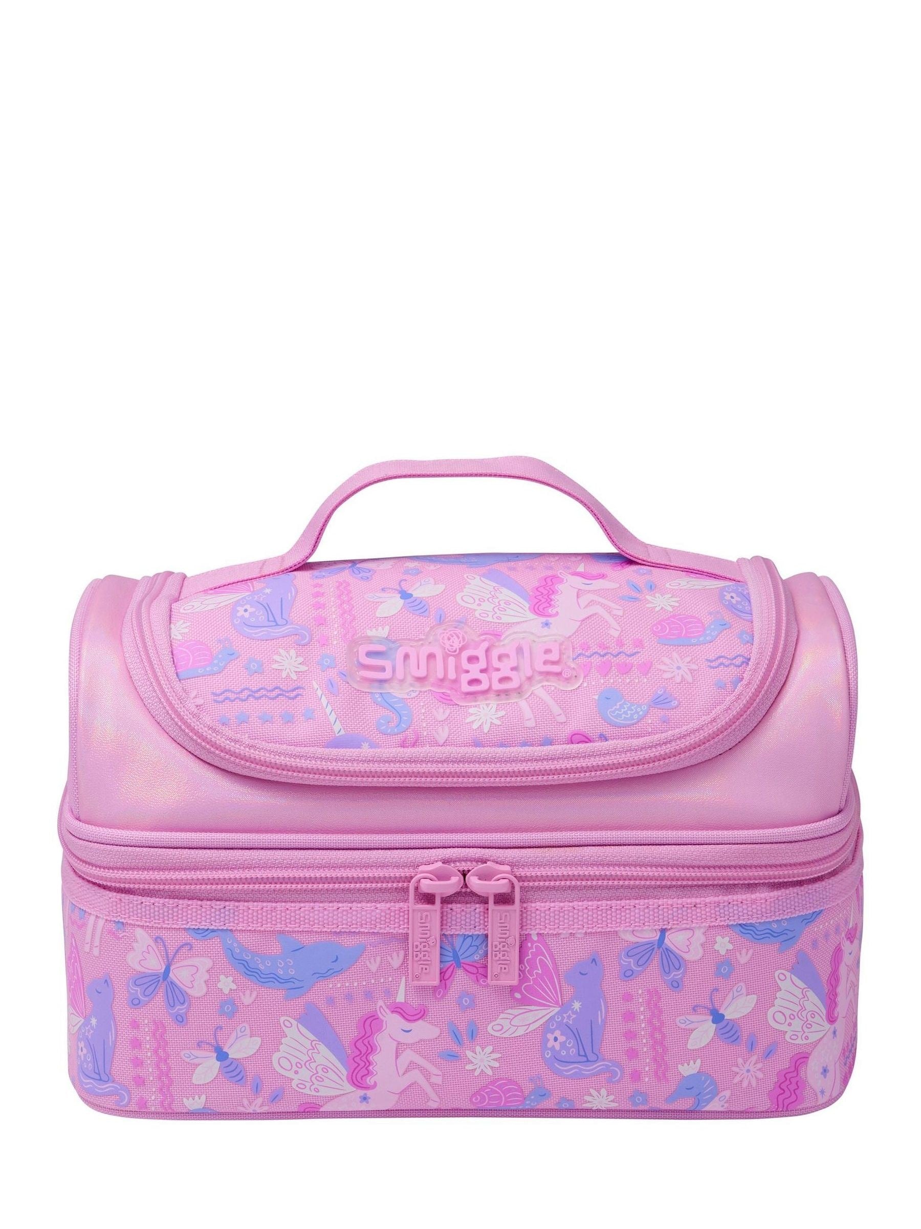 Smiggle Purple Realm Double Decker Lunchbox