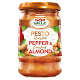 Sacla' Roasted Pepper & Crushed Almond Pesto   190g GOODS M&S   