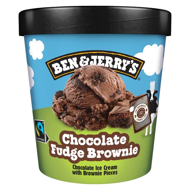 Ben & Jerry's Chocolate Fudge Brownie Ice Cream Tub   465ml GOODS M&S   