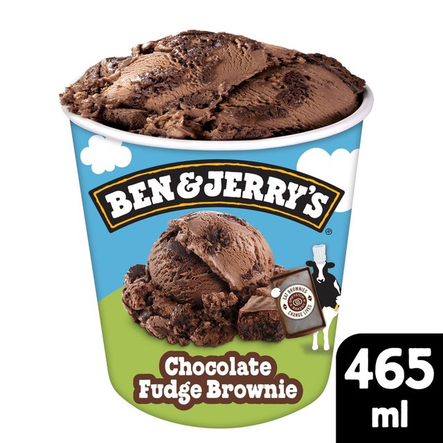 Ben & Jerry's Chocolate Fudge Brownie Ice Cream Tub   465ml GOODS M&S   