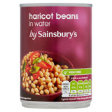 Sainsbury's Haricot Beans In Water 400g (265g*) Pulses & beans Sainsburys   