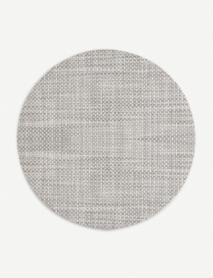 Chilewich basketweave round placemat 38cm (British brand)