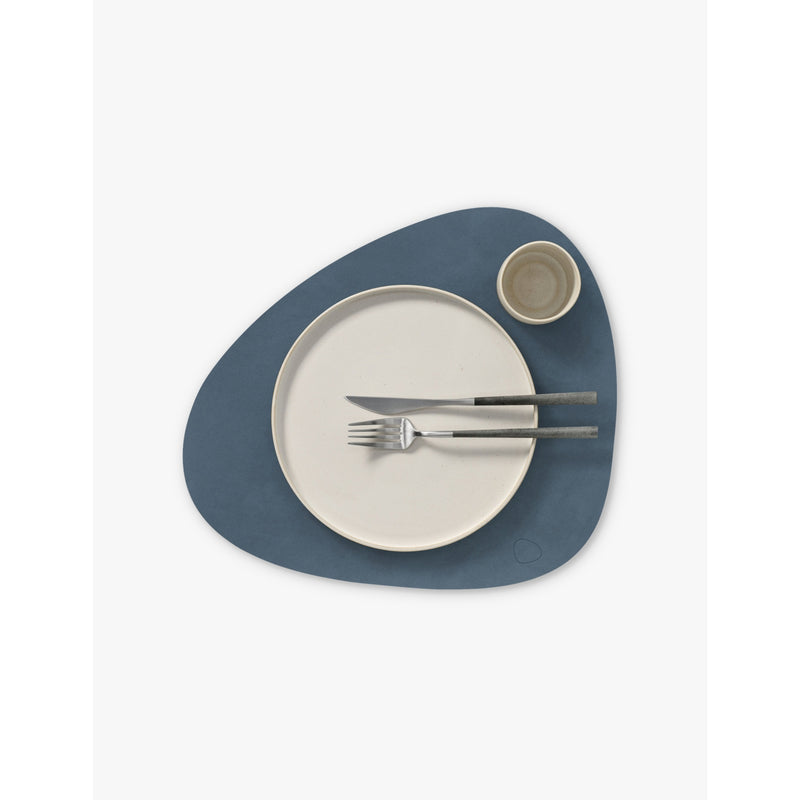Lind DNA Nupo large leather placemat curved design (British brand)