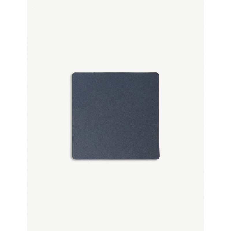 Lind DNA Nupo square leather coaster 10cm, UK version