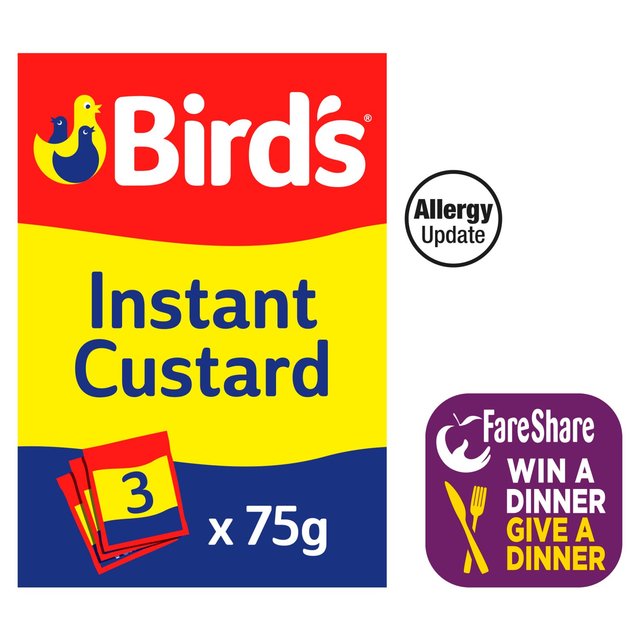 Bird's Instant Custard Sachets   3 x 75g