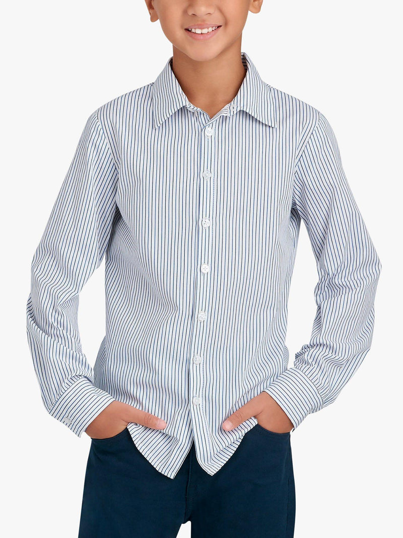 Simplicity S9056 sewing pattern for boys slim fit shirts - British product