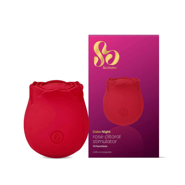 So Divine rose clitoral stimulator rechargeable pulsating (British brand)
