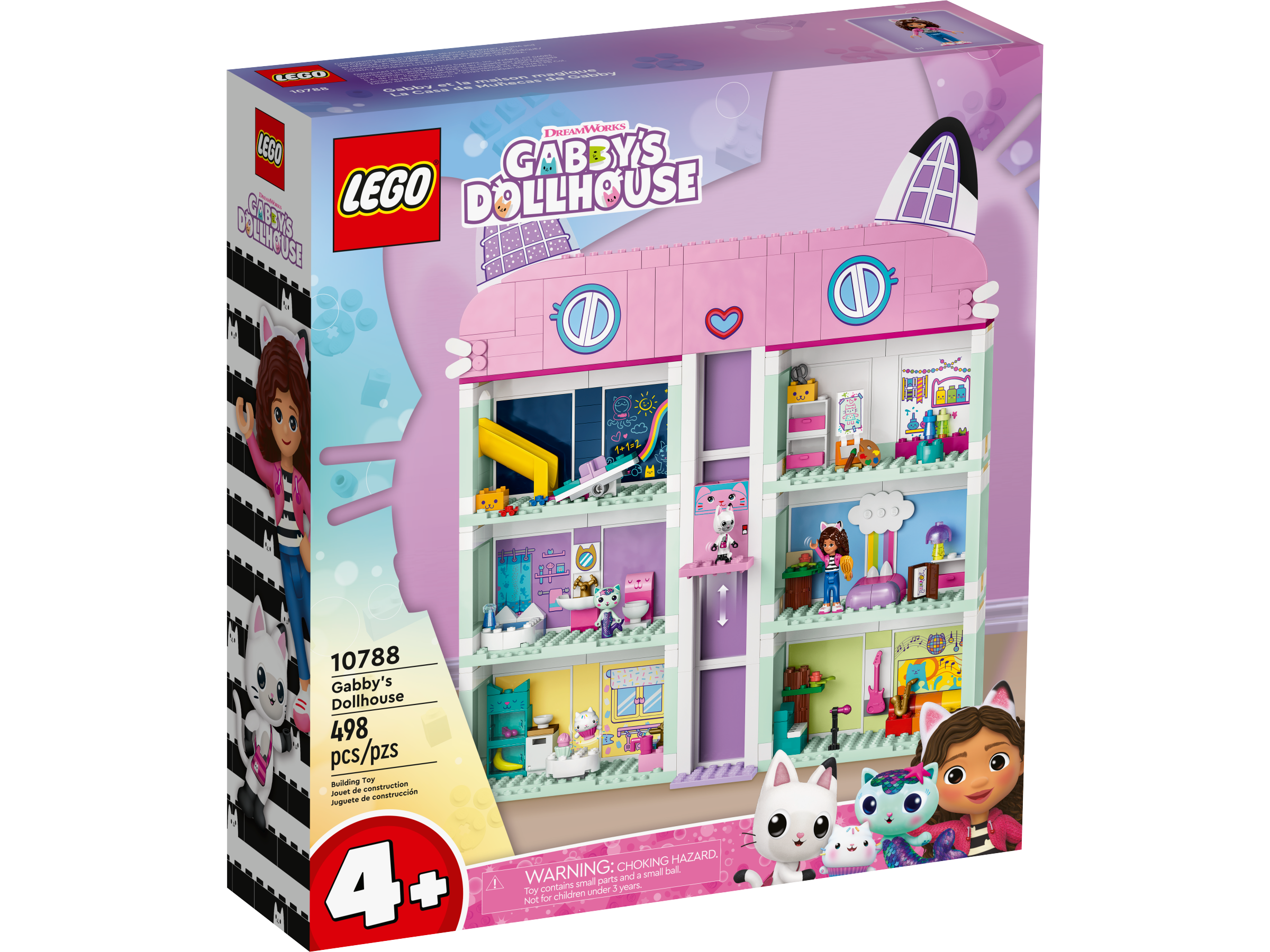 LEGO Gabby's Dollhouse Playset 498 pieces, UK version
