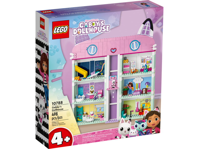 LEGO Gabby's Dollhouse Playset 498 pieces, UK version