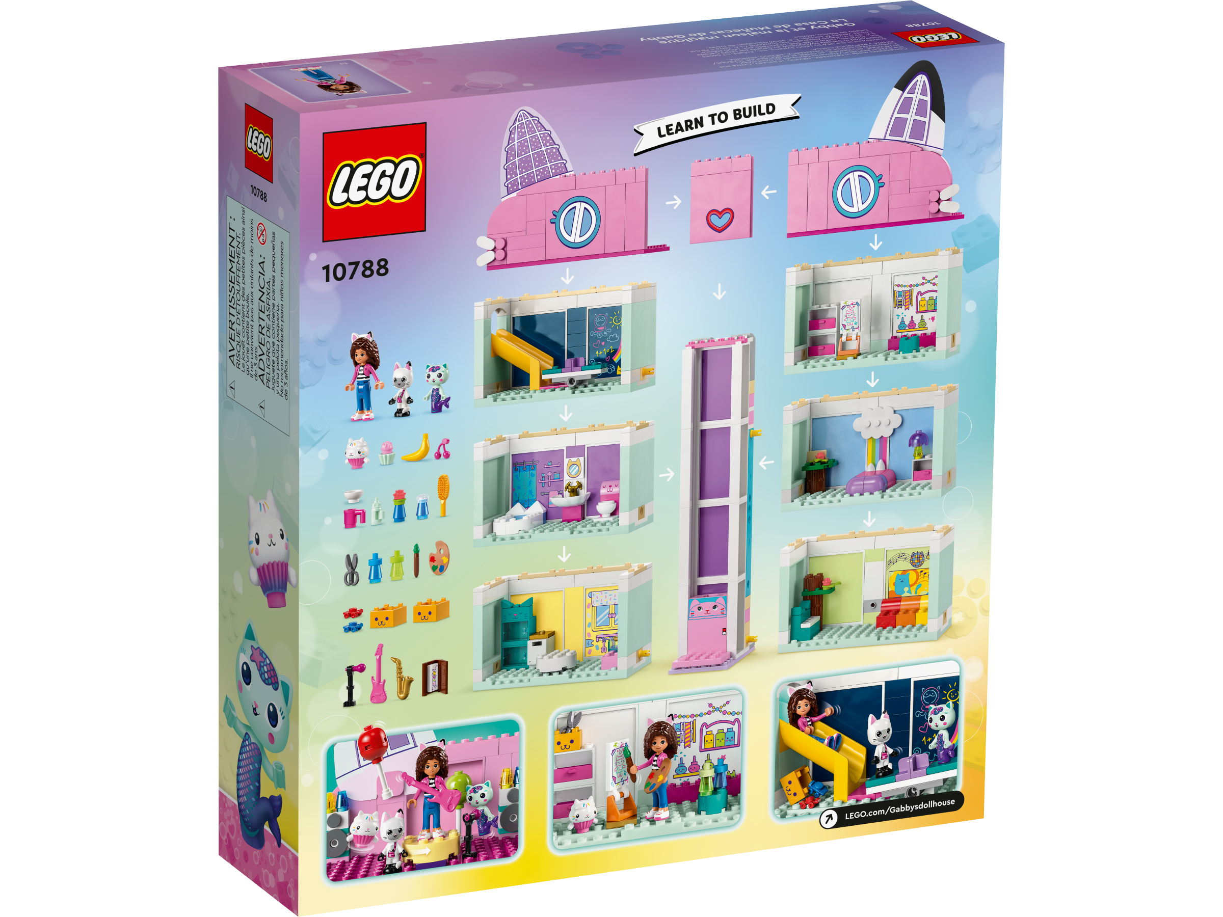 LEGO Gabby's Dollhouse Playset 498 pieces, UK version