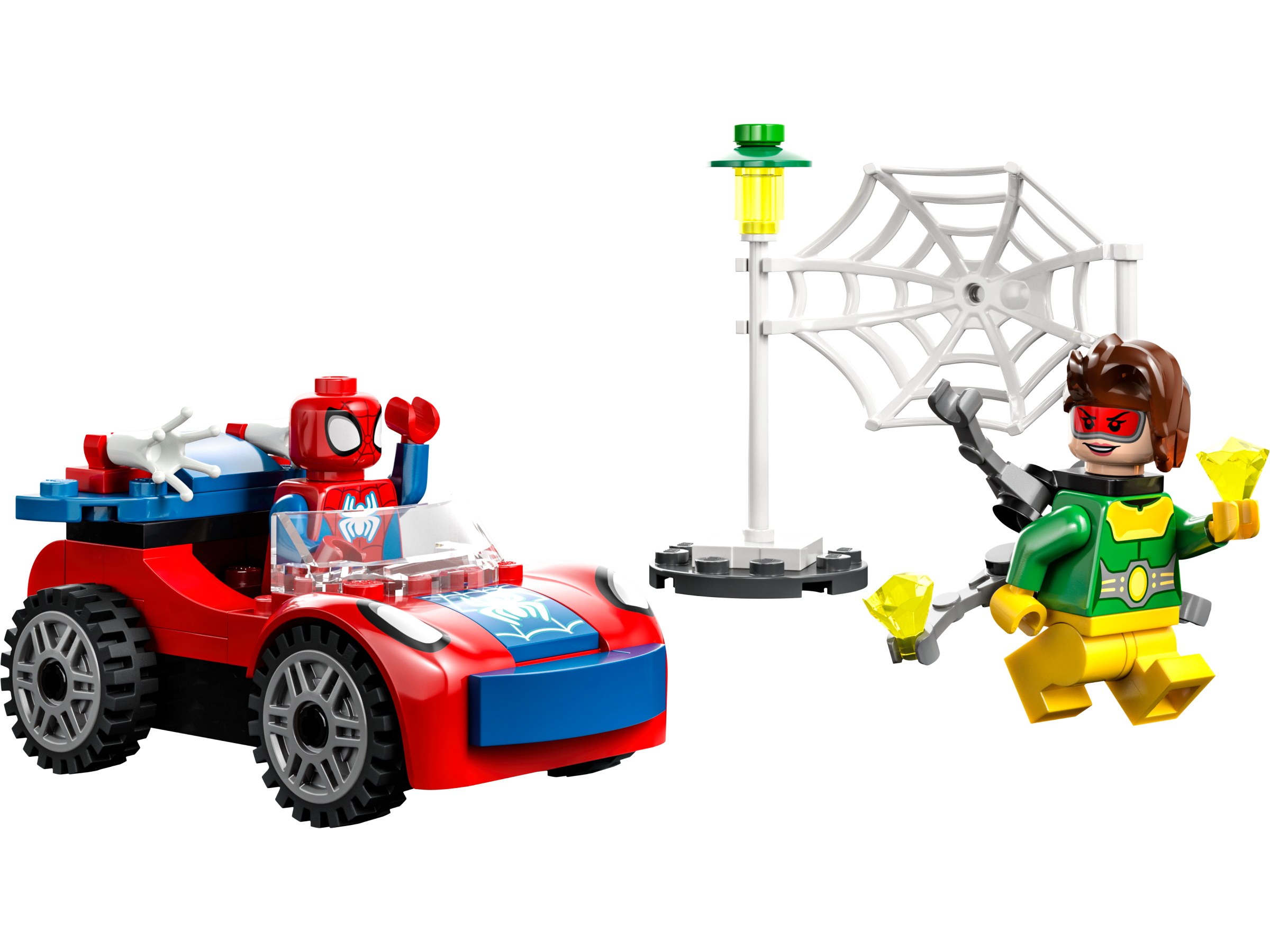 Marvel Spider-Man Car and Doc Ock toy set 48 Pieces (British brand)