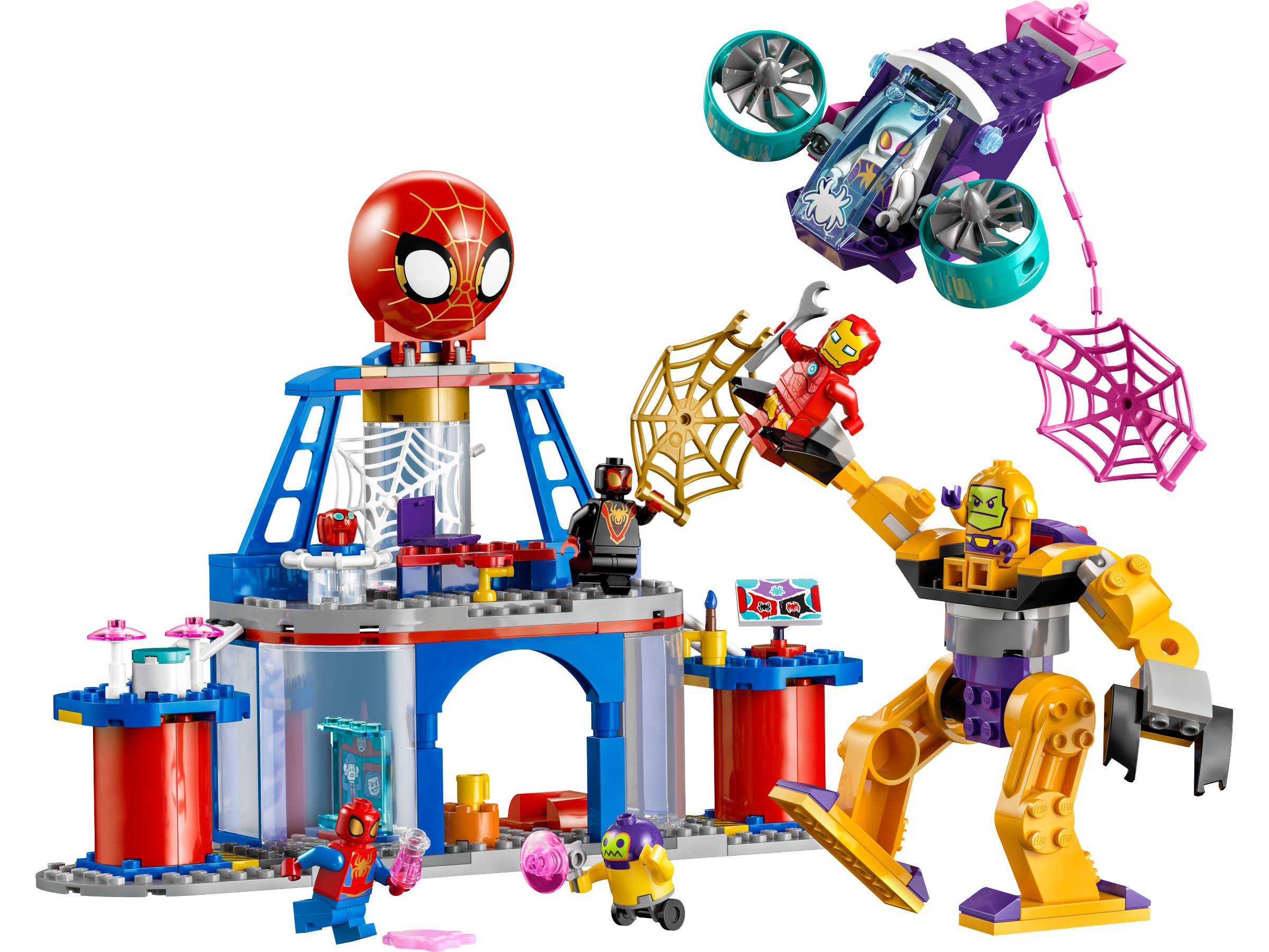 Lego Team Spidey Web Spinner Headquarters 193 Pieces (British brand)
