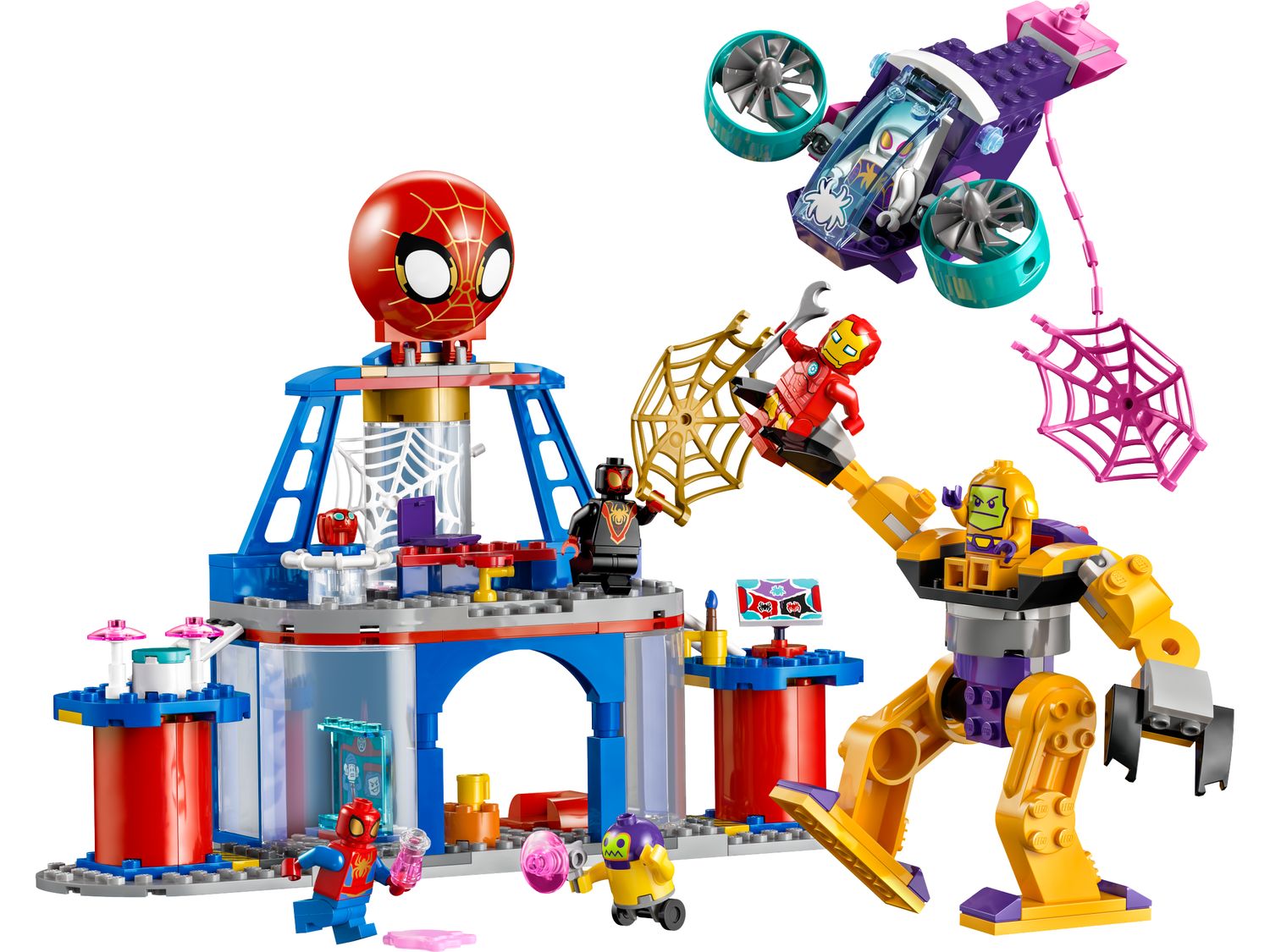 Lego Team Spidey Web Spinner Headquarters 193 Pieces (British brand)