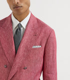 Brunello Cucinelli silk jacquard polka-dot pocket square 35cm (British brand)