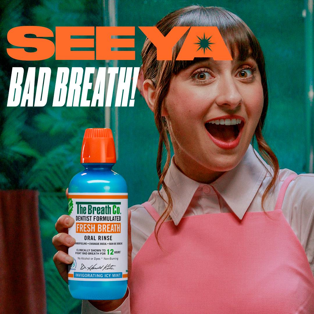 The Breath Co Alcohol Free Mouthwash Icy Mint 500ml (British brand)