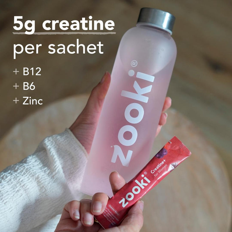 Zooki women's creatine supplement summer fruits 6.58g sachet, imported from the UK