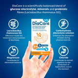 Diacare oral electrolyte solution orange flavour 6x6.5g sachets, UK version
