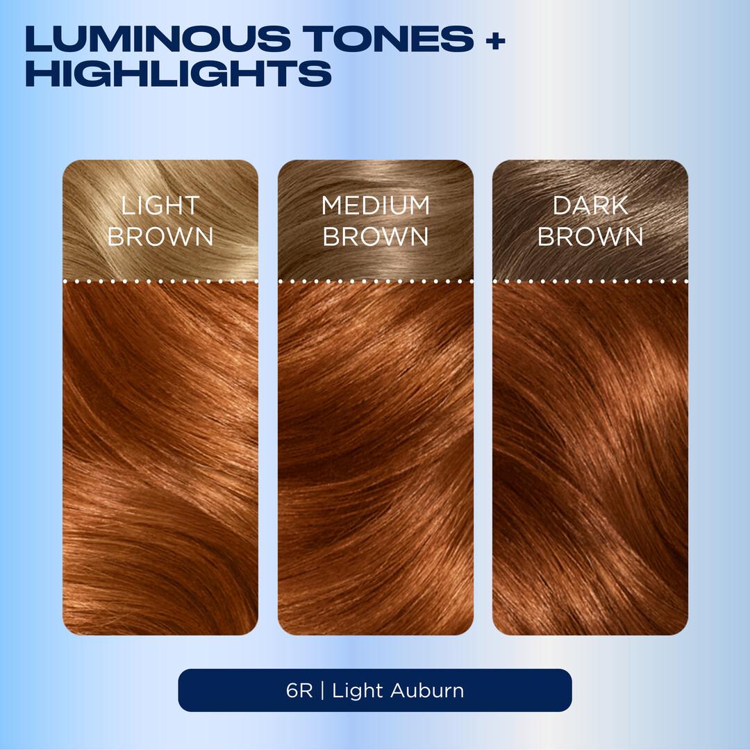 Clairol Nice'N Easy Light Auburn 6R permanent hair dye, UK version