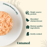 Untamed Chicken Breast in Jelly wet cat food 75g - British product