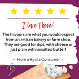 Ryvita flatbread crackers rosemary & sea salt 125g, UK version